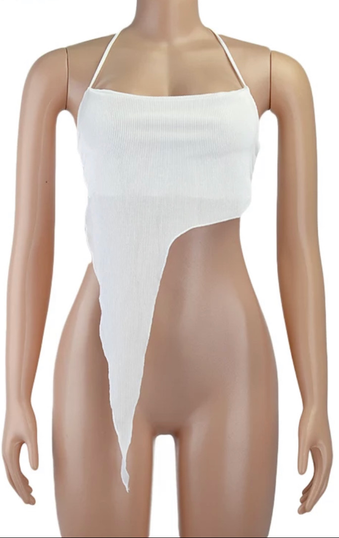 Asymmetrical Halter Top
