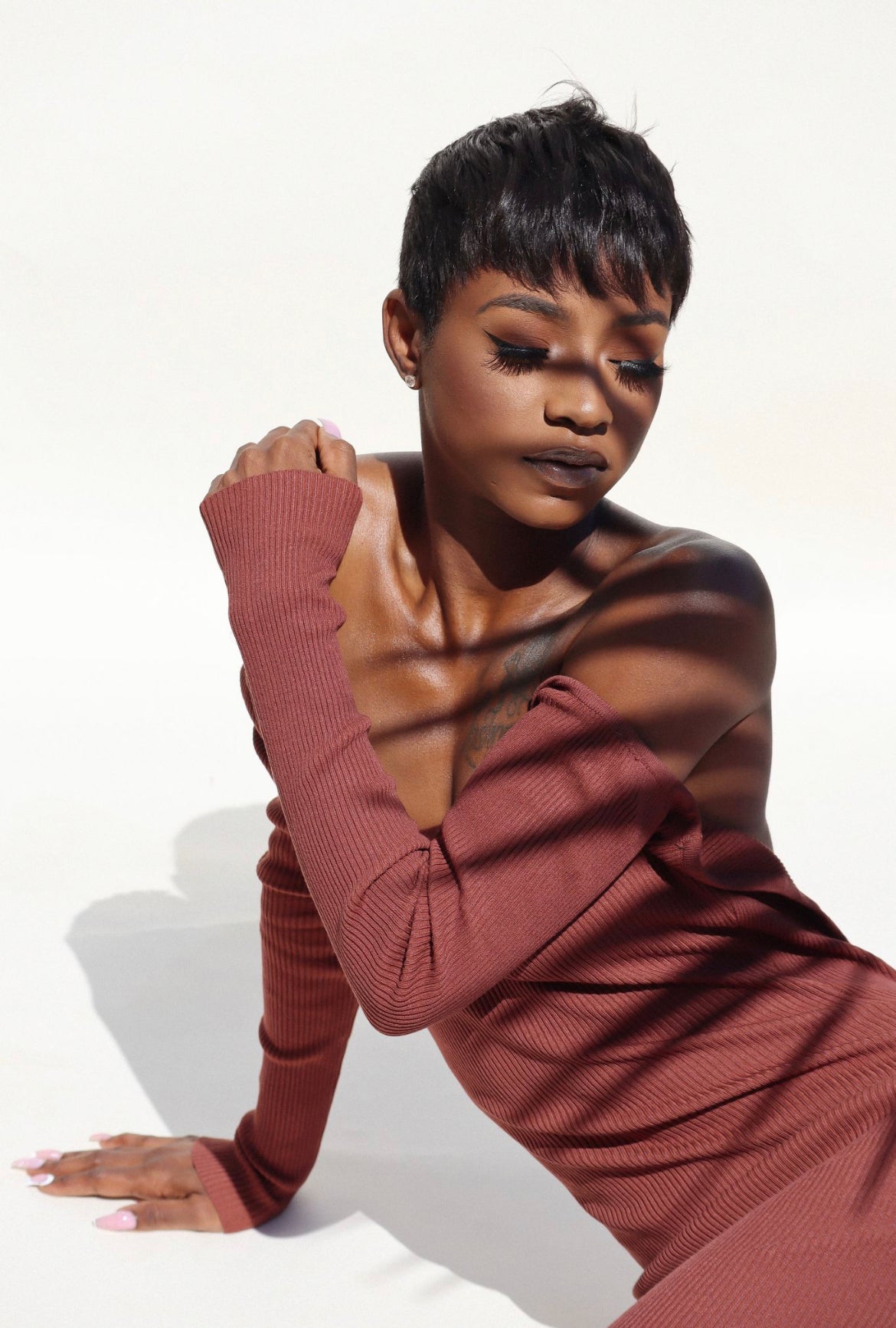 Luxe Loungewear Brown Maxi Dress